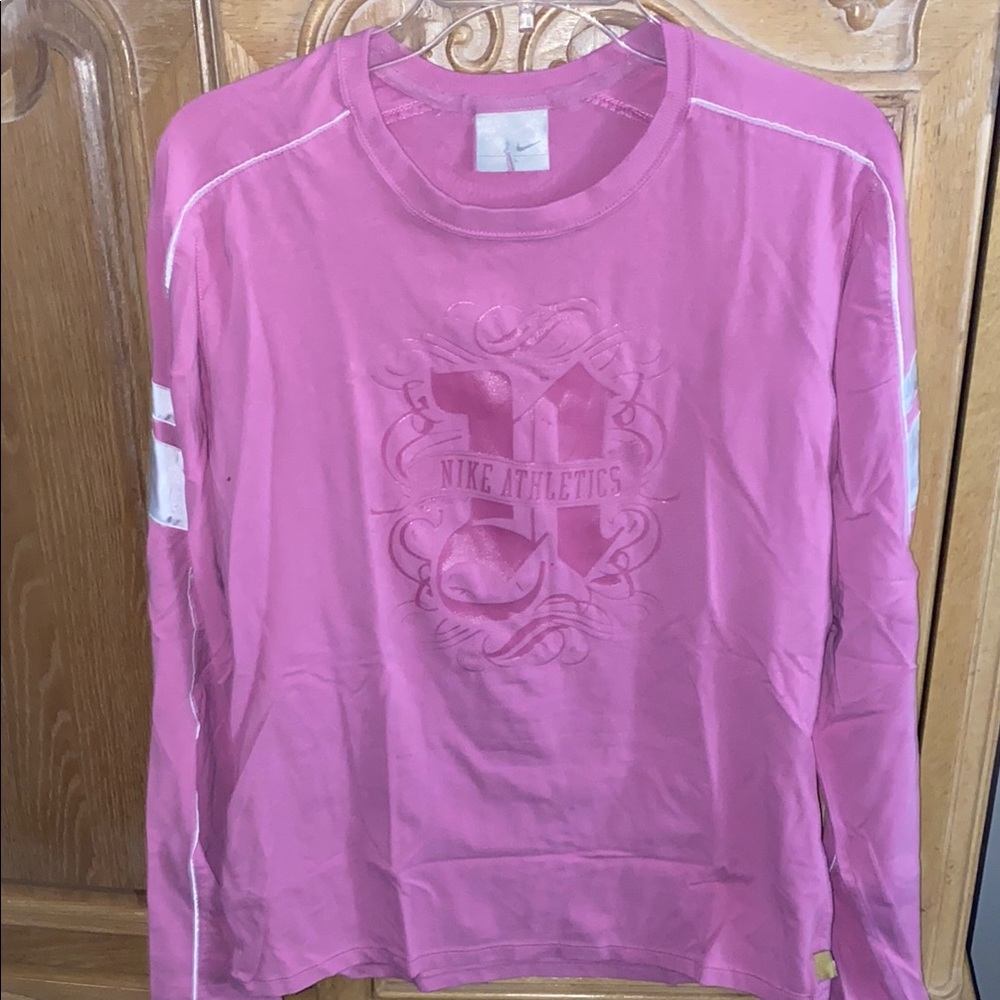 Nike Athletic Pink Long Sleeve Shirt
